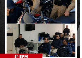 POLICIAIS MILITARES DO 3º BPM PARTICIPAM DE INSTRUÇÃO DE IDENTIFICAÇÃO VEICULAR PROMOVIDA PELA PRF