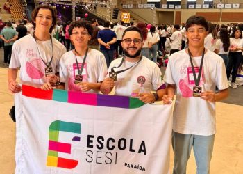 Com medalha de bronze, Escola SESI é a única instituição de Campina Grande premiada na Olimpíada Nacional em História do Brasil