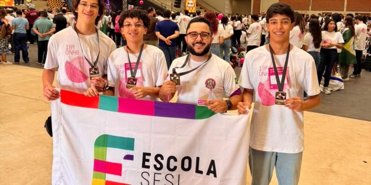Com medalha de bronze, Escola SESI é a única instituição de Campina Grande premiada na Olimpíada Nacional em História do Brasil