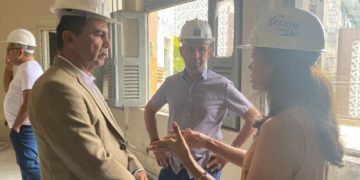 Revitalização do Centro: Procon-CG e CDL acompanham obras do antigo Grande Hotel