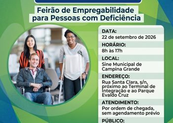 Prefeitura e Sine Municipal realizam Feirão com mais de 100 oportunidades para Pessoas com Deficiência