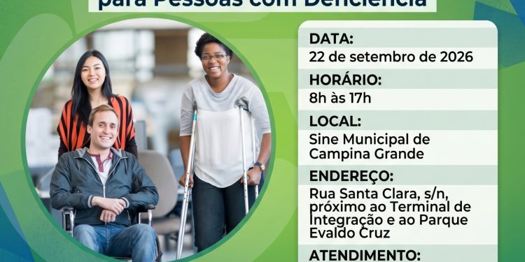 Prefeitura e Sine Municipal realizam Feirão com mais de 100 oportunidades para Pessoas com Deficiência