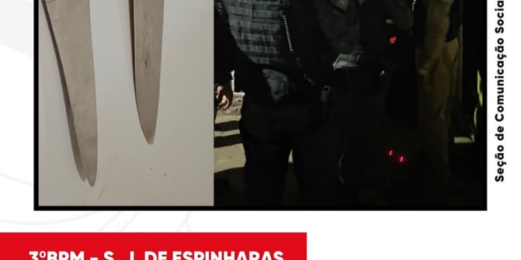 POLÍCIA MILITAR INTERVÉM APÓS HOMEM MANTER COMPANHEIRA SOB AMEAÇA DE MORTE COM FACA E AMEAÇAR POLICIAIS DURANTE OCORRÊNCIA DE VIOLÊNCIA DOMÉSTICA